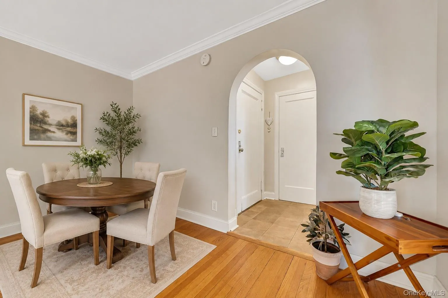 Dining area staged Dining area staged
