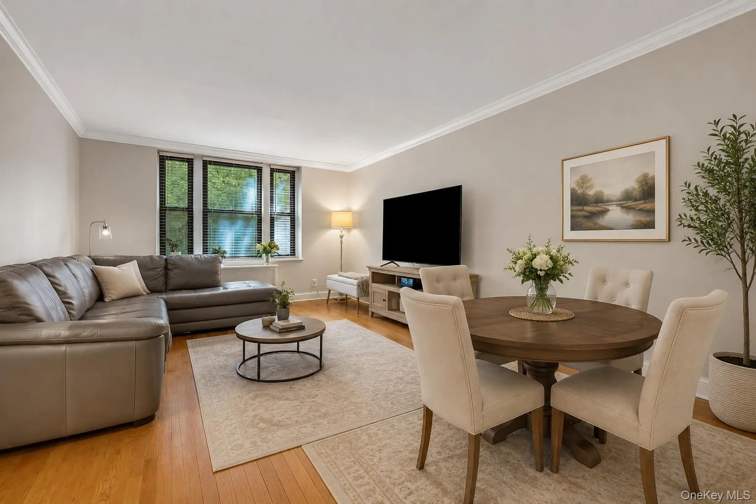 Dining area staged Dining area staged