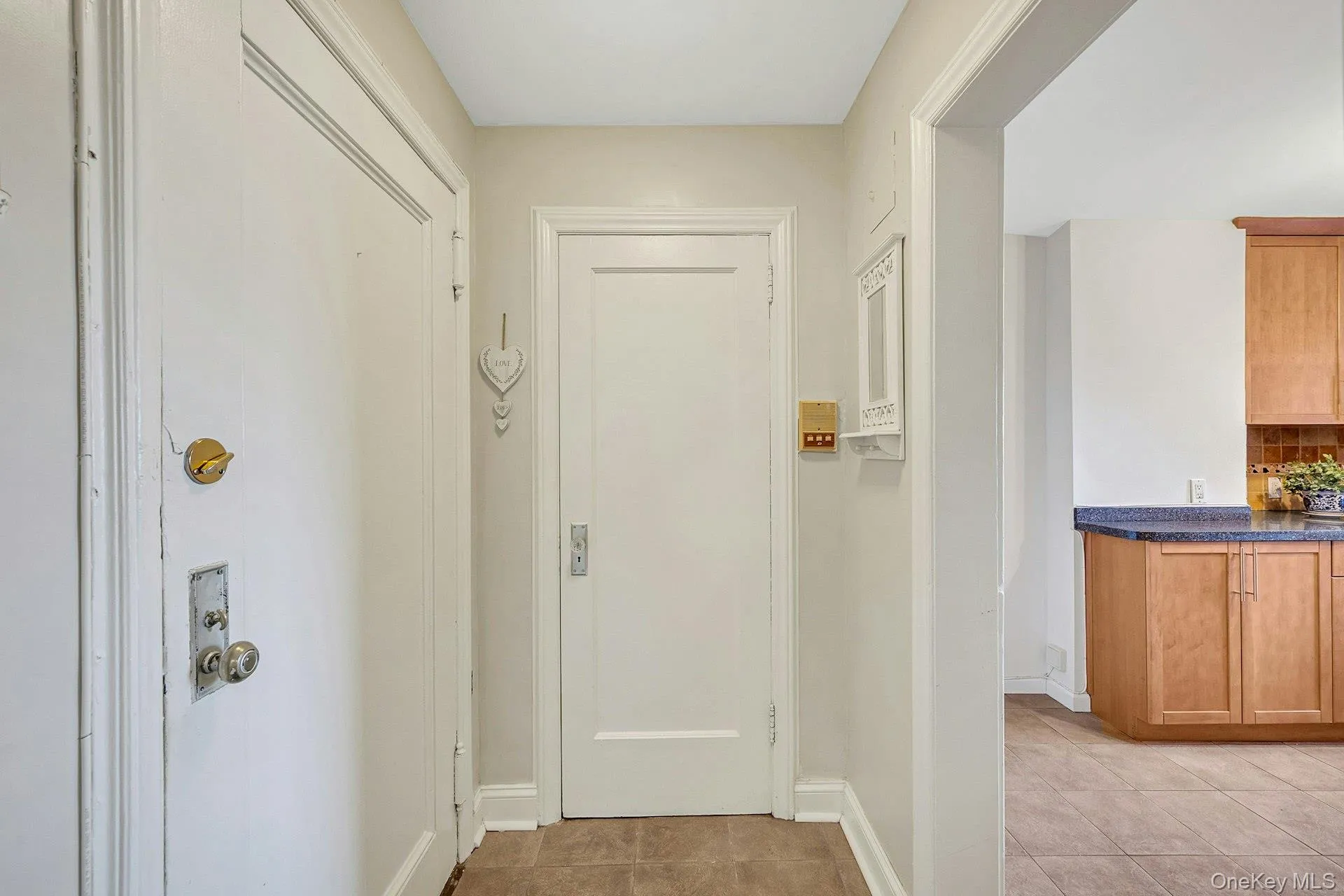 Entrance foyer with closet Entrance foyer with closet
