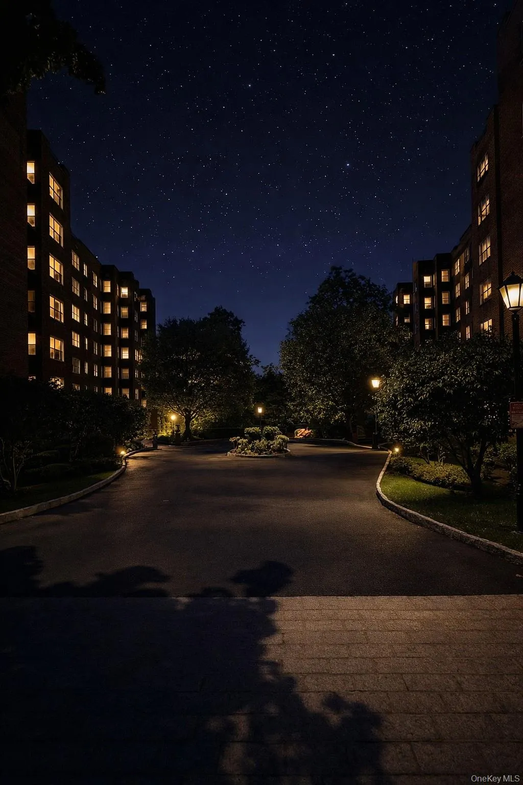 Beautiful evening lights. Virtual stages Beautiful evening lights. Virtual stages