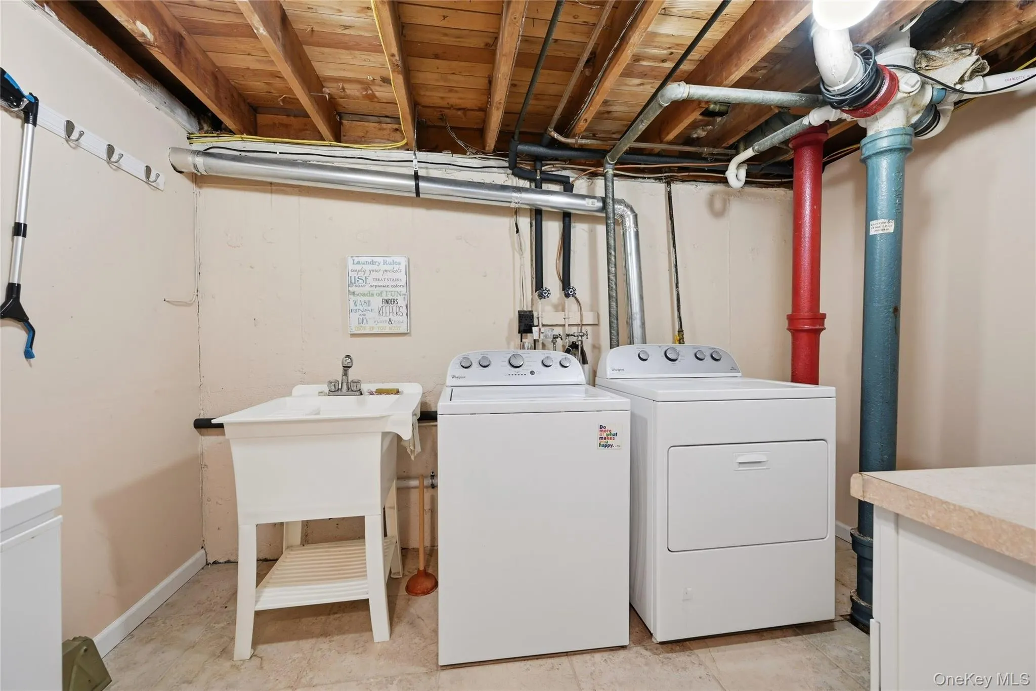 laundry room in basement laundry room in basement