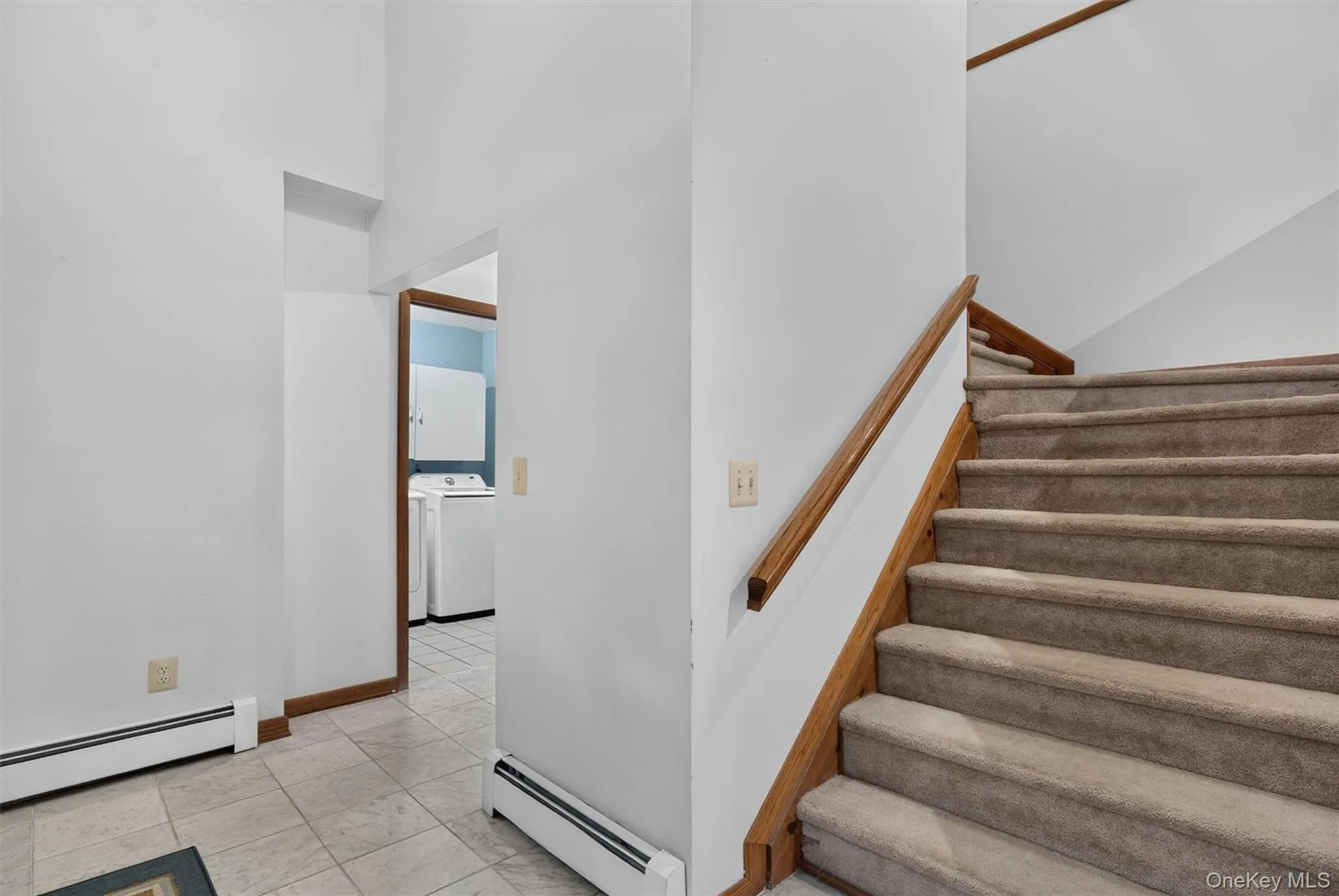 The stairs are exceptionally wide making moving furniture up a breeze. The stairs are exceptionally wide making moving furniture up a breeze.