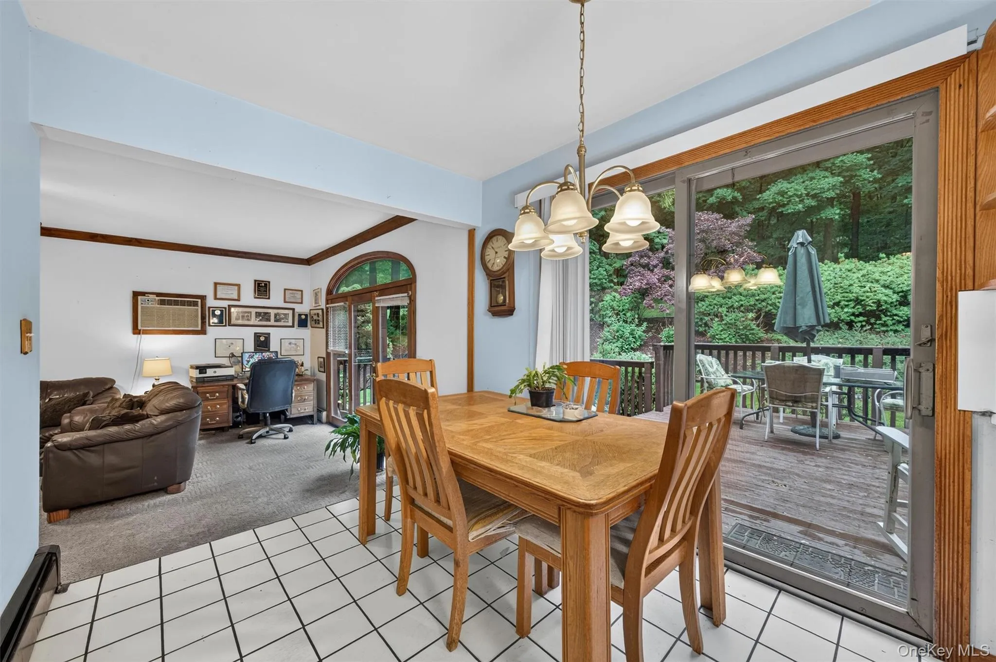 In case the kitchen isn't large enough there is a breakfast area with sliders to the back deck. In case the kitchen isn't large enough there is a breakfast area with sliders to the back deck.