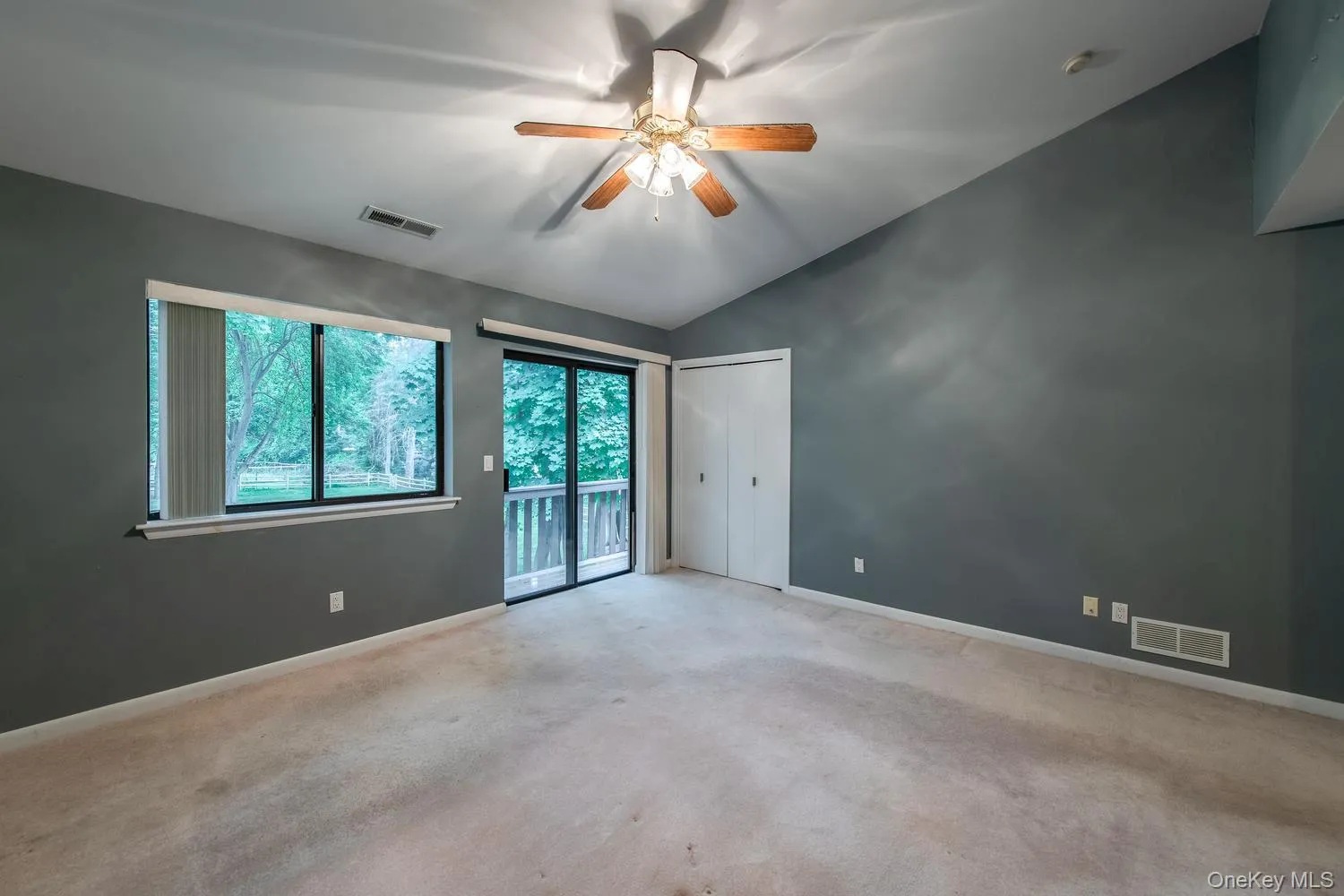 Sliding glass doors to balcony Sliding glass doors to balcony