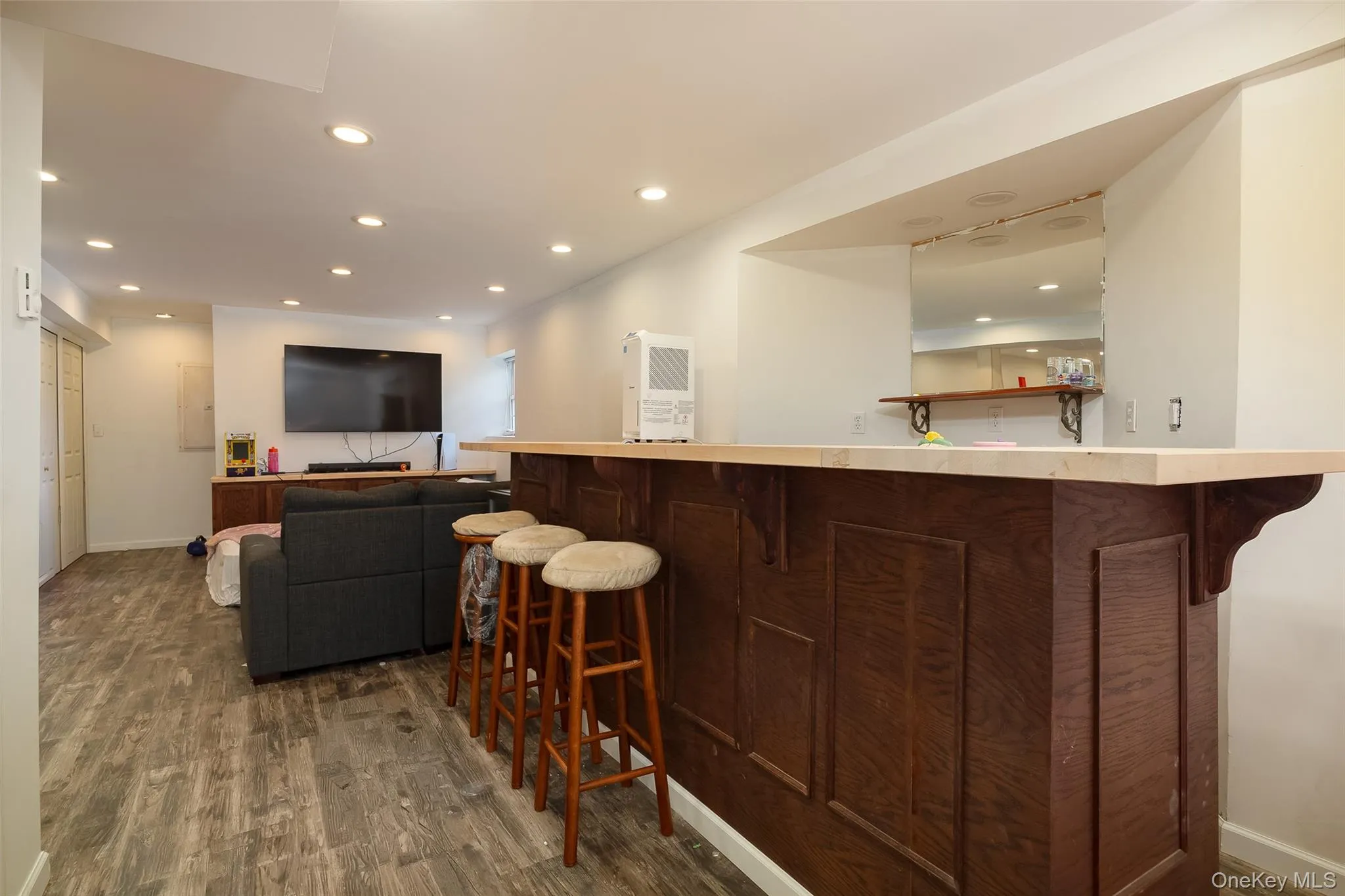 In lower living level In lower living level