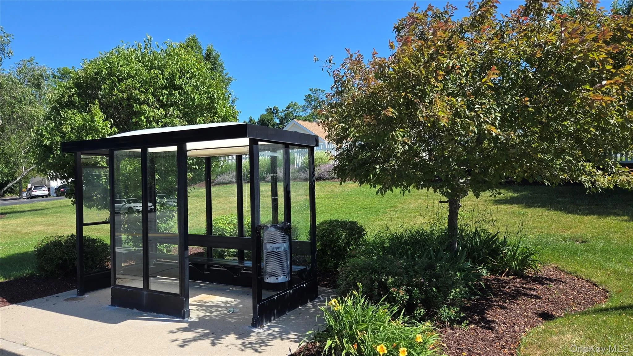 Commuter Bus Stop to New York City located in Whispering Hills Commuter Bus Stop to New York City located in Whispering Hills