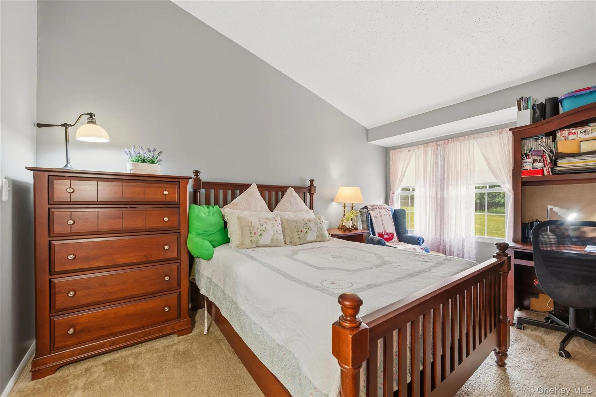 Primary Bedroom with high vaulted ceilings Primary Bedroom with high vaulted ceilings