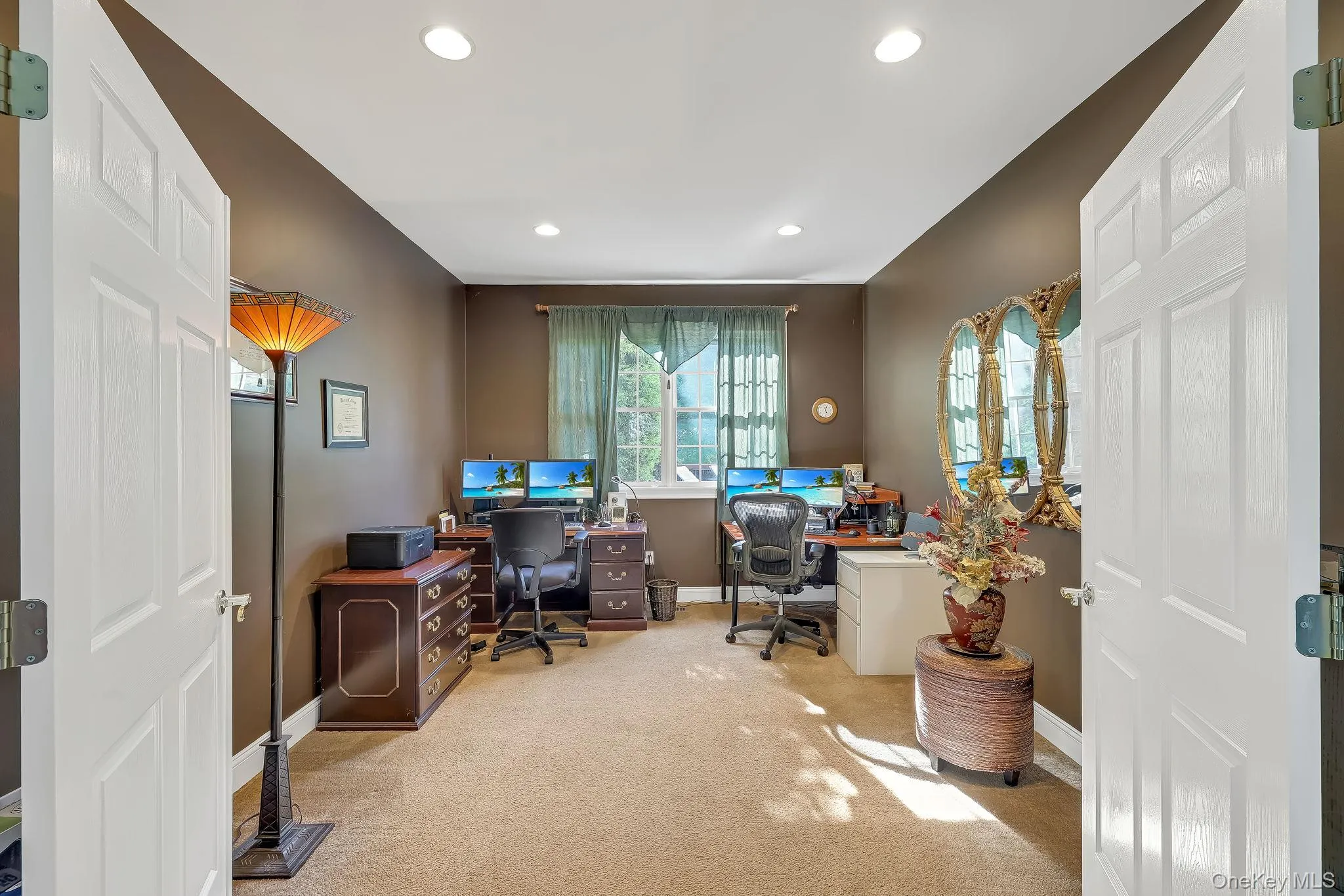 French Doors lead to private Home Office off Formal Living Room French Doors lead to private Home Office off Formal Living Room