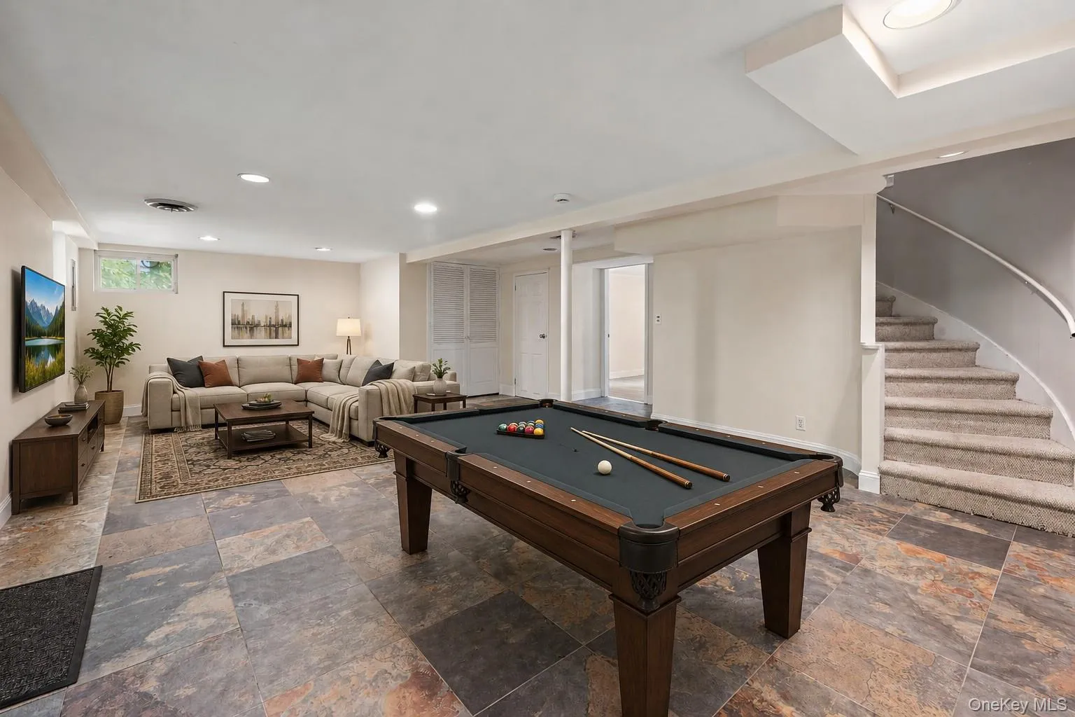 Virtually Staged Lower-Level Family Room Virtually Staged Lower-Level Family Room