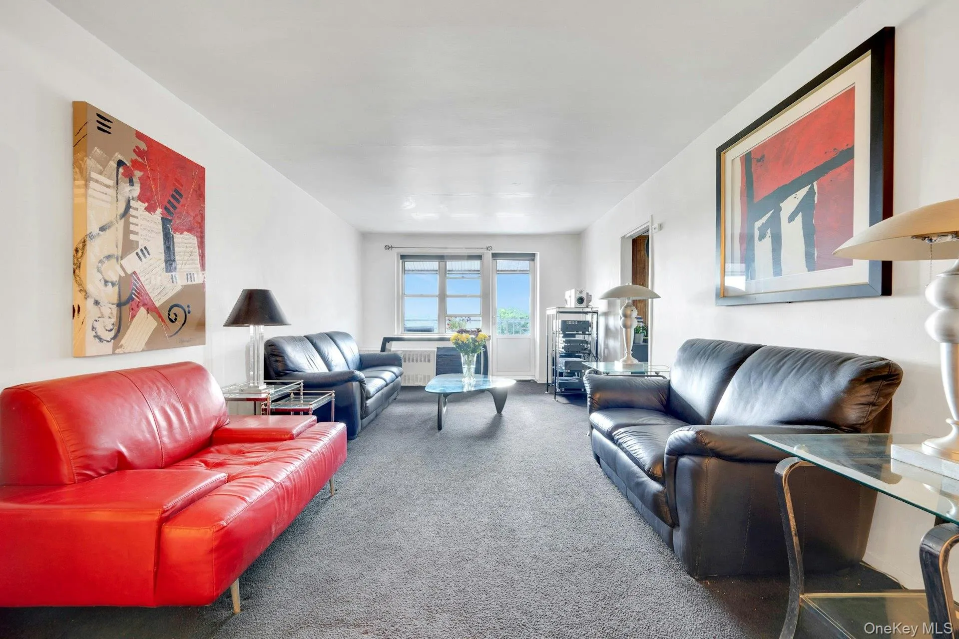 Bright Living Room, notice the large window Bright Living Room, notice the large window