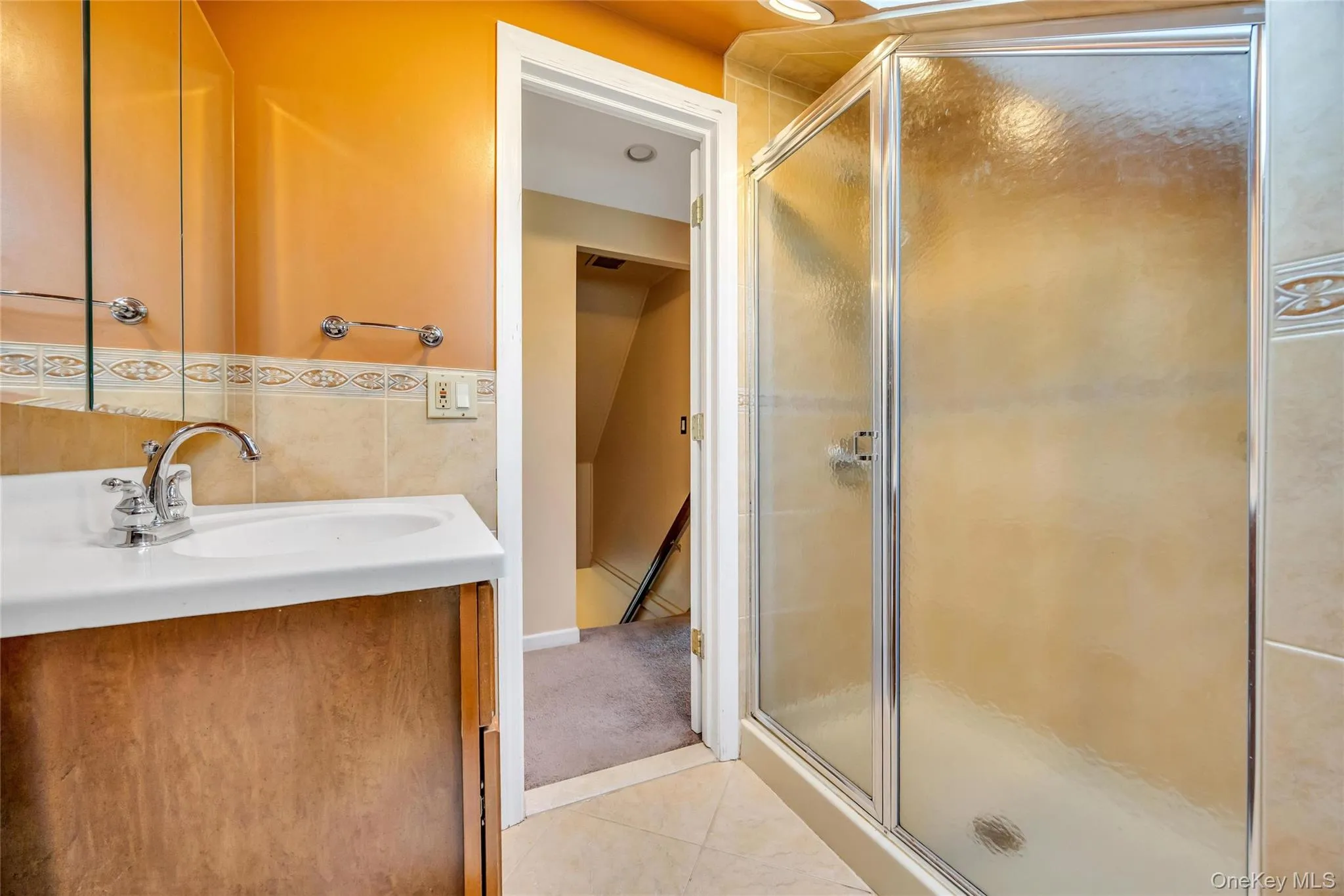 Second Floor Bathroom with shower stall Second Floor Bathroom with shower stall