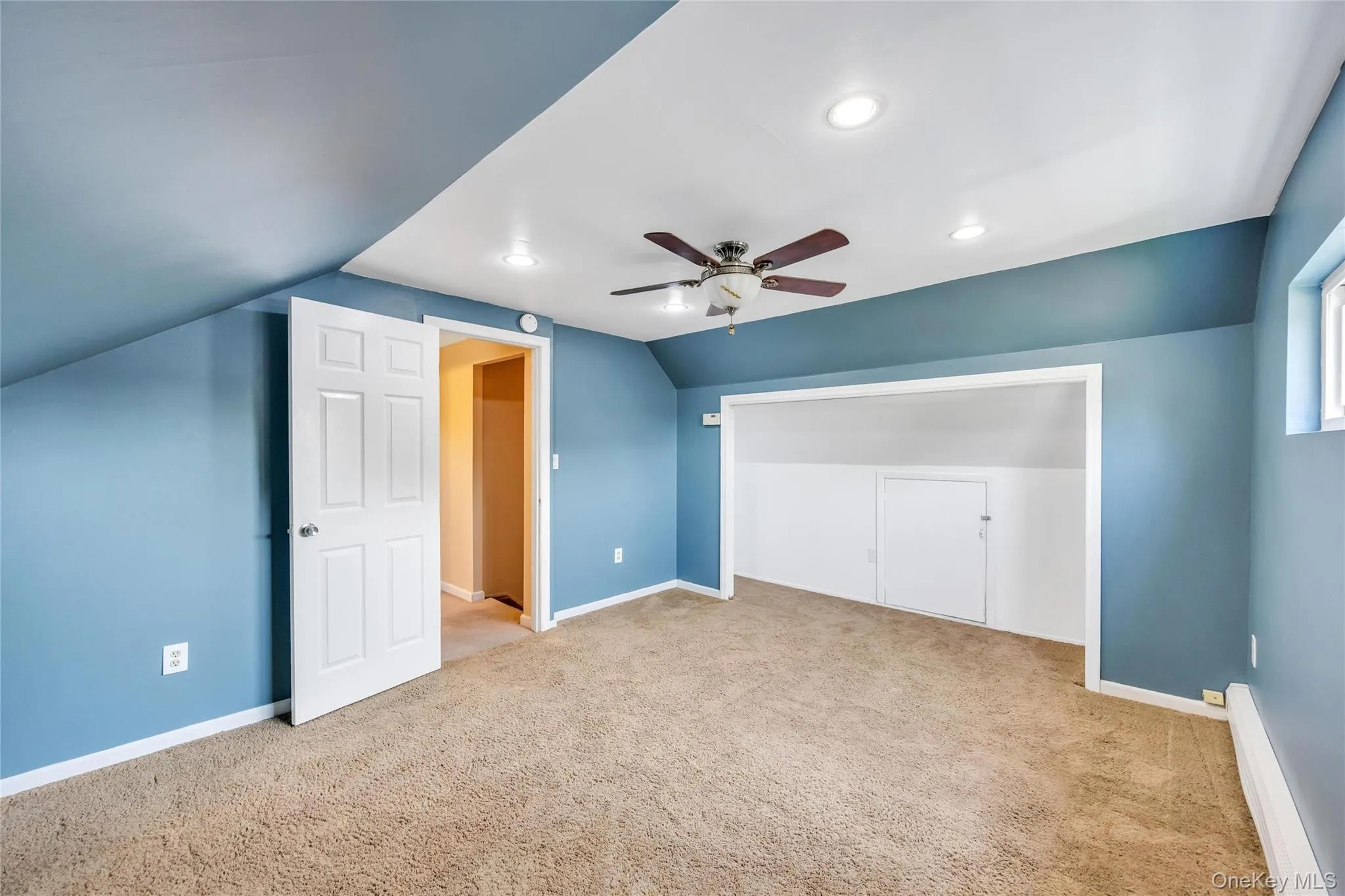 Large Second Bedroom with closet and eave storage Large Second Bedroom with closet and eave storage