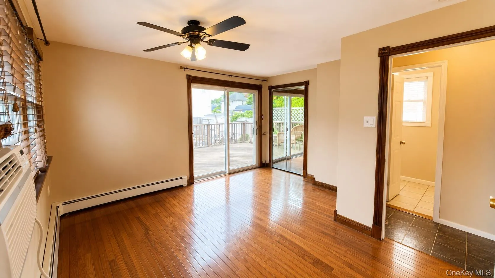 1st floor bedroom, sliding doors to rear yard 1st floor bedroom, sliding doors to rear yard