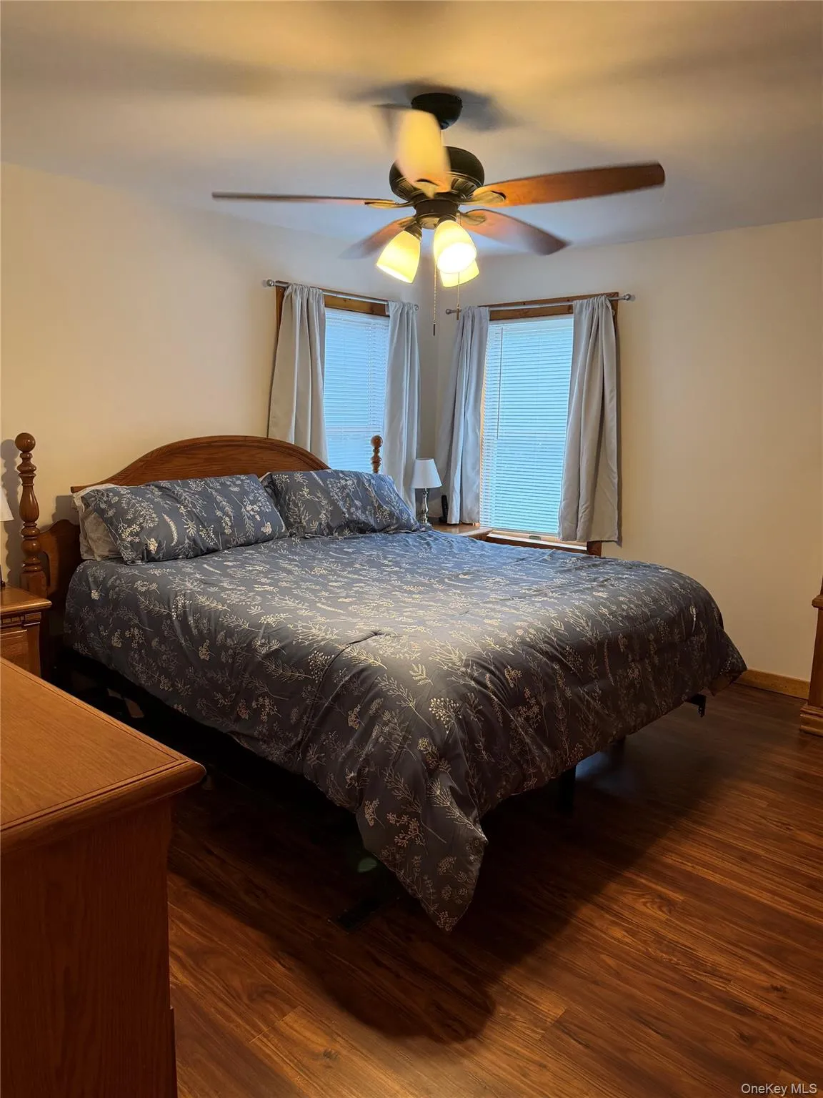 Primary bedroom on second floor, large bright windows and double closets. Primary bedroom on second floor, large bright windows and double closets.