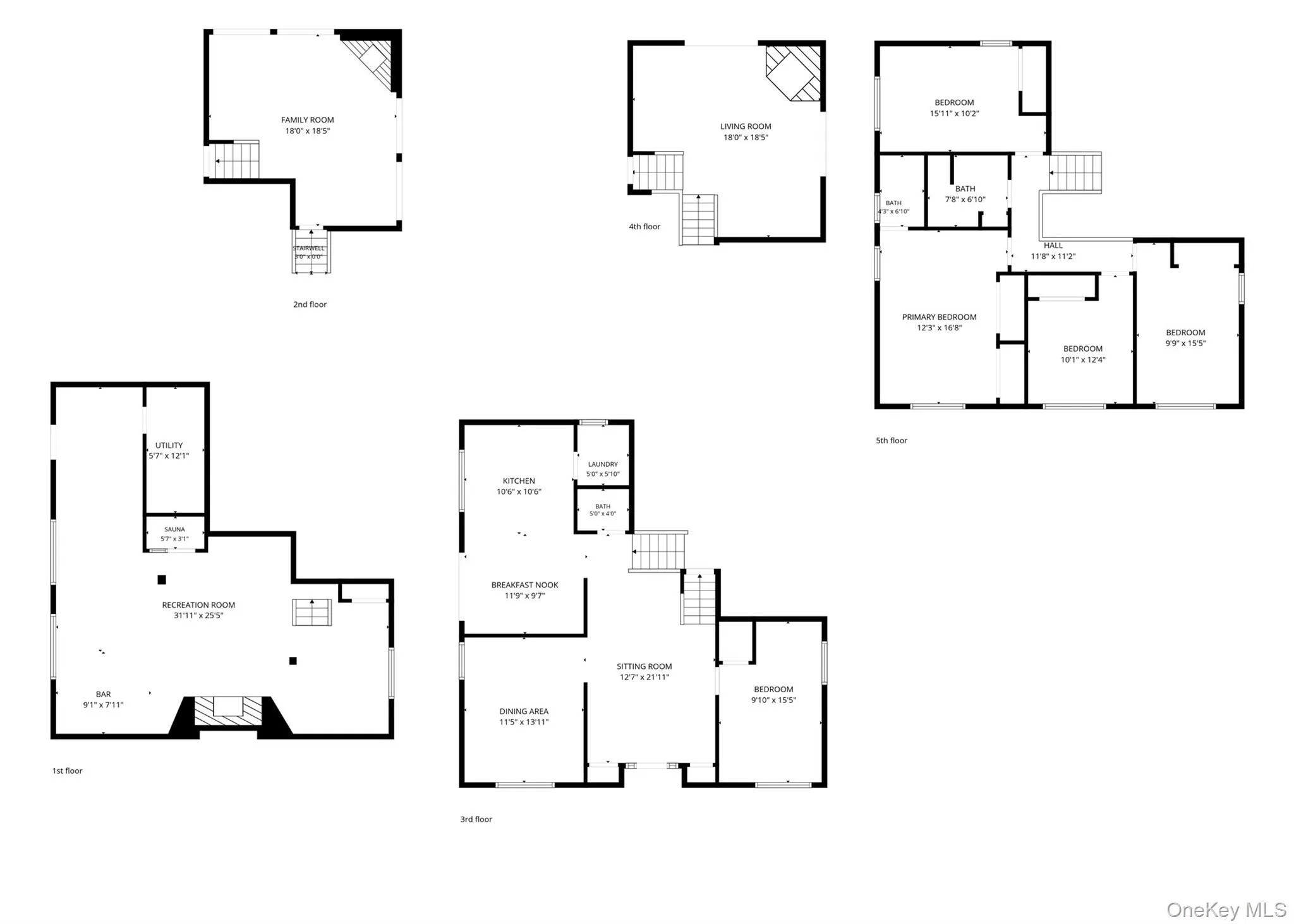 all 5 floors. Total: 3369 sq.ft. all 5 floors. Total: 3369 sq.ft.