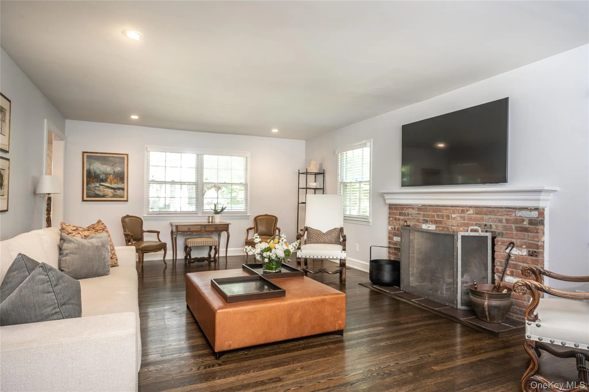 Formal Living Room with Wood Burning Fireplace Formal Living Room with Wood Burning Fireplace