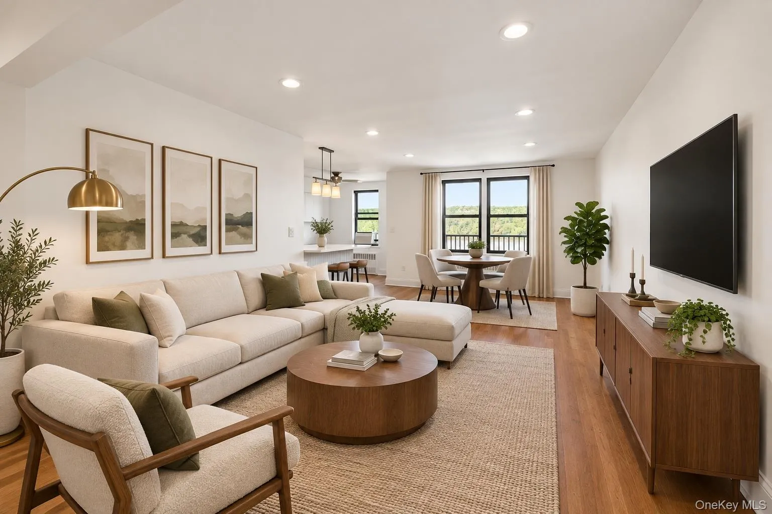 Virtually staged living room. Virtually staged living room.
