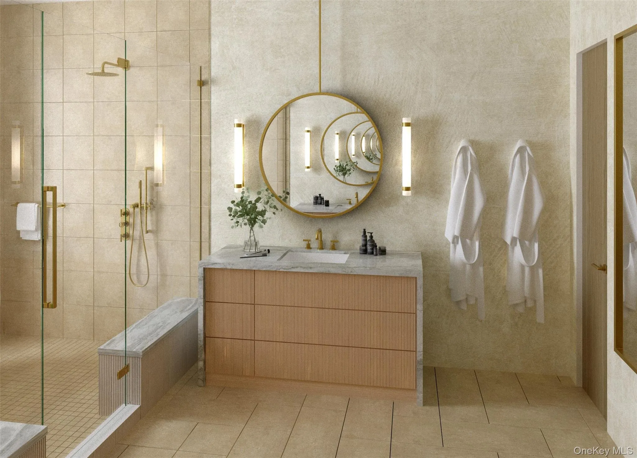 Rendering - Primary Bath Rendering - Primary Bath