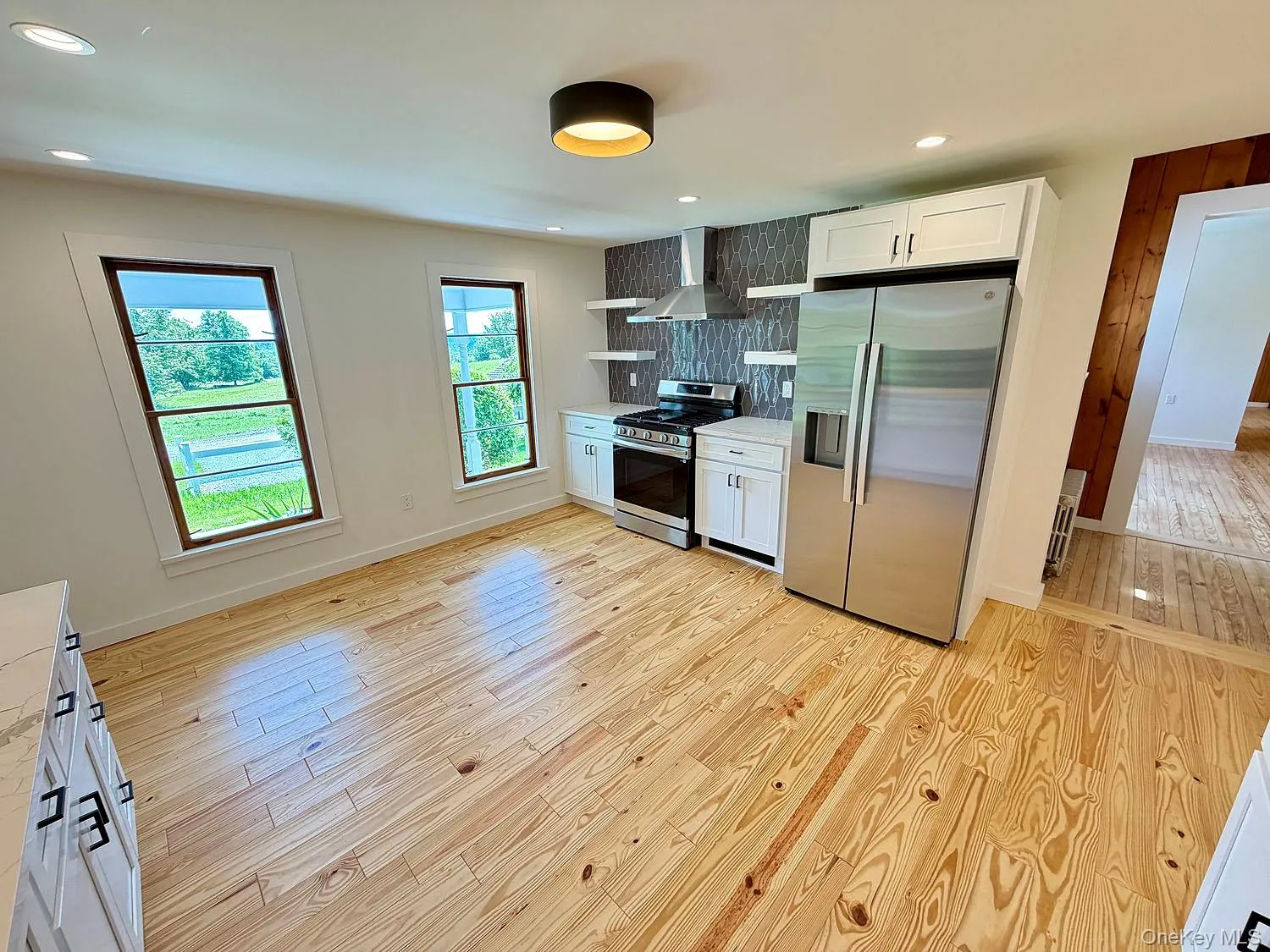 Beautiful floors; lots of space Beautiful floors; lots of space