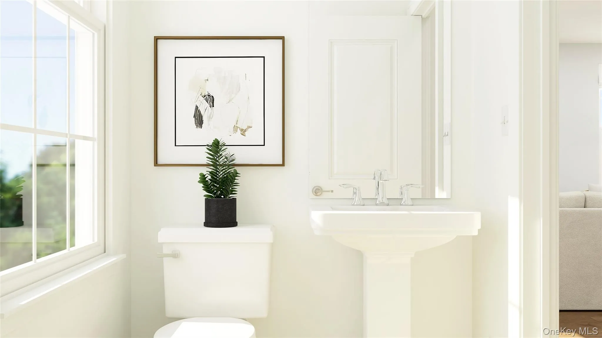 Bathroom featuring plenty of natural light Bathroom featuring plenty of natural light