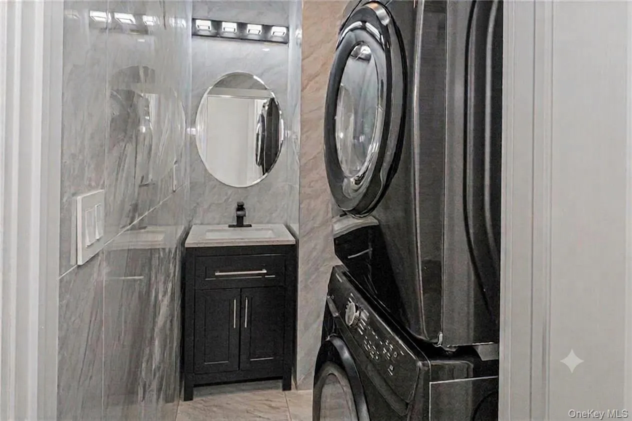 Half Bathroom with Washer and Dryer Half Bathroom with Washer and Dryer