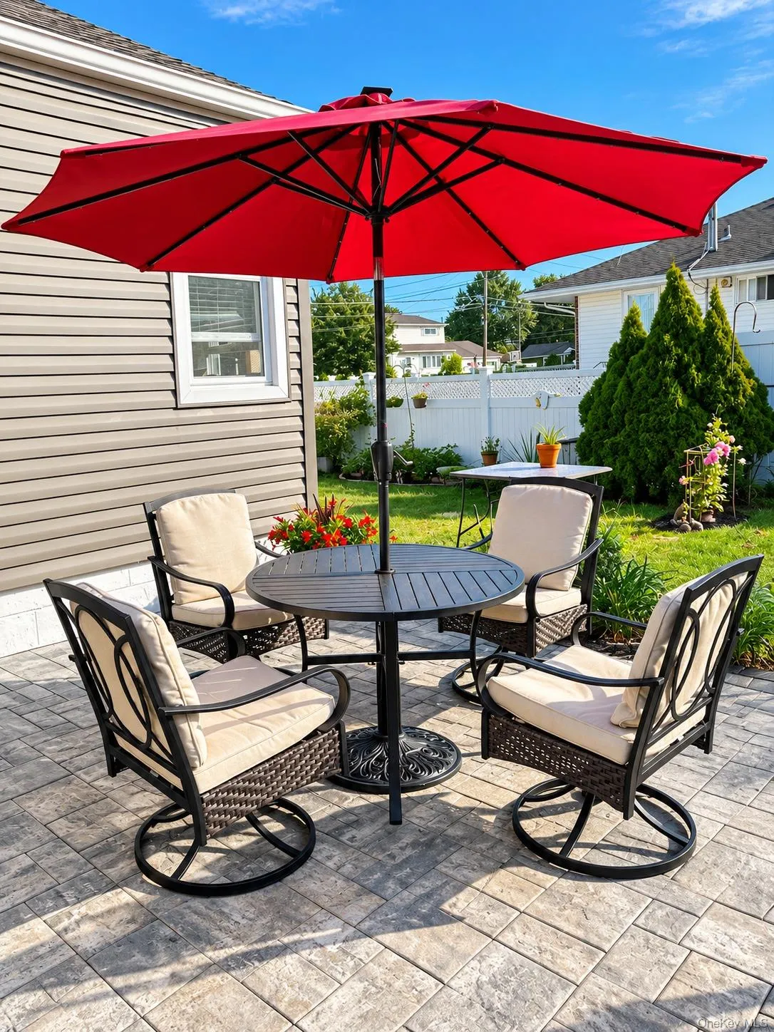 Patio Pavers w BbQ Bump out Patio Pavers w BbQ Bump out