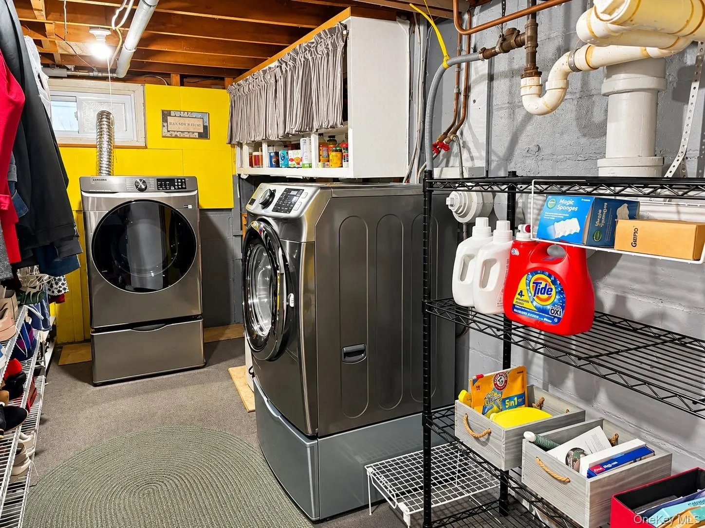 Laundry and Storage space. Laundry and Storage space.