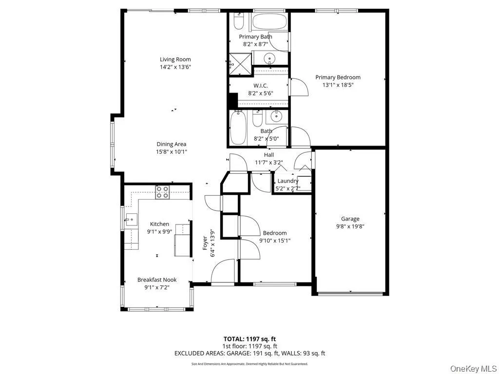 1197 sq feet of interior living space 1197 sq feet of interior living space