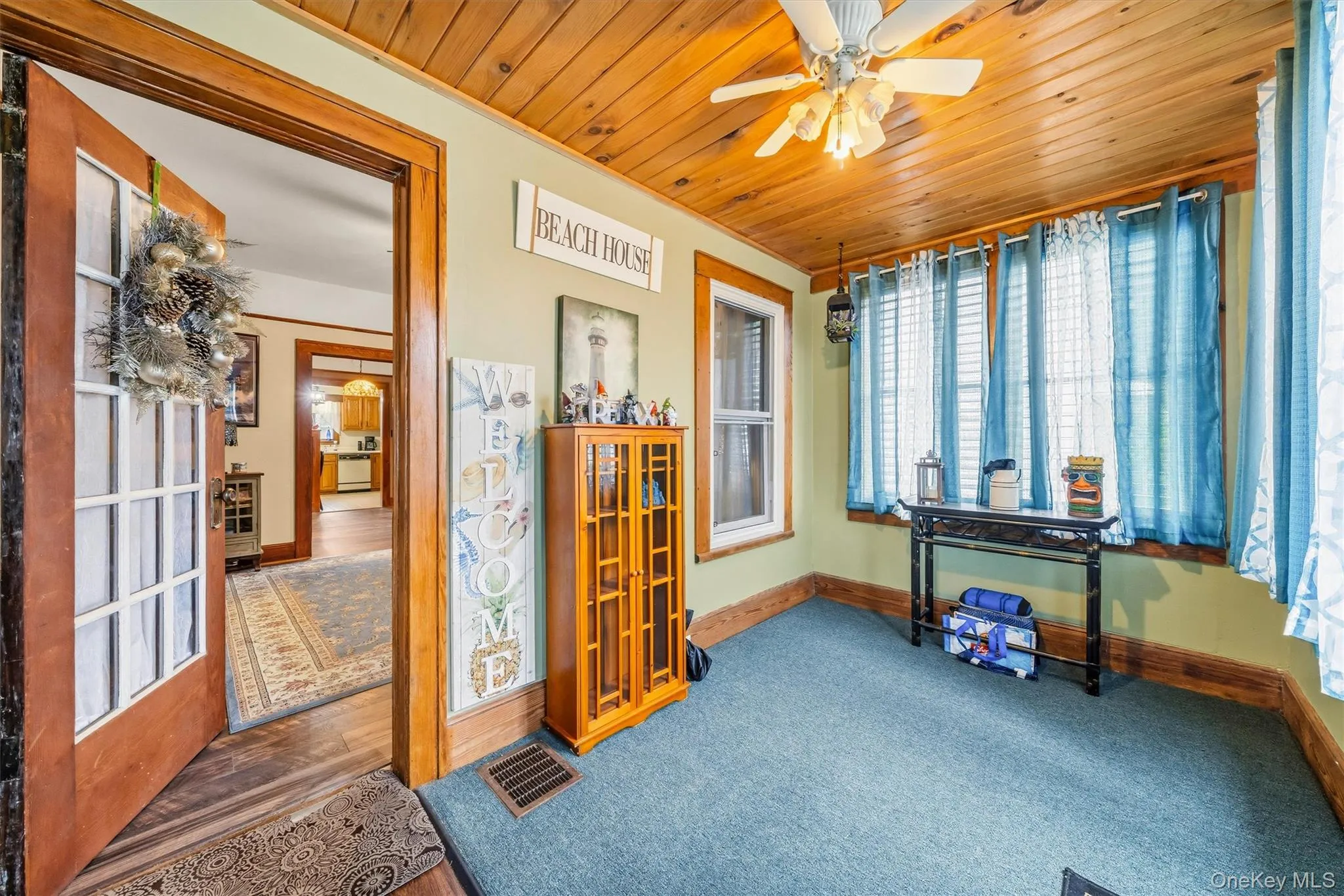 Enclosed front porch Enclosed front porch