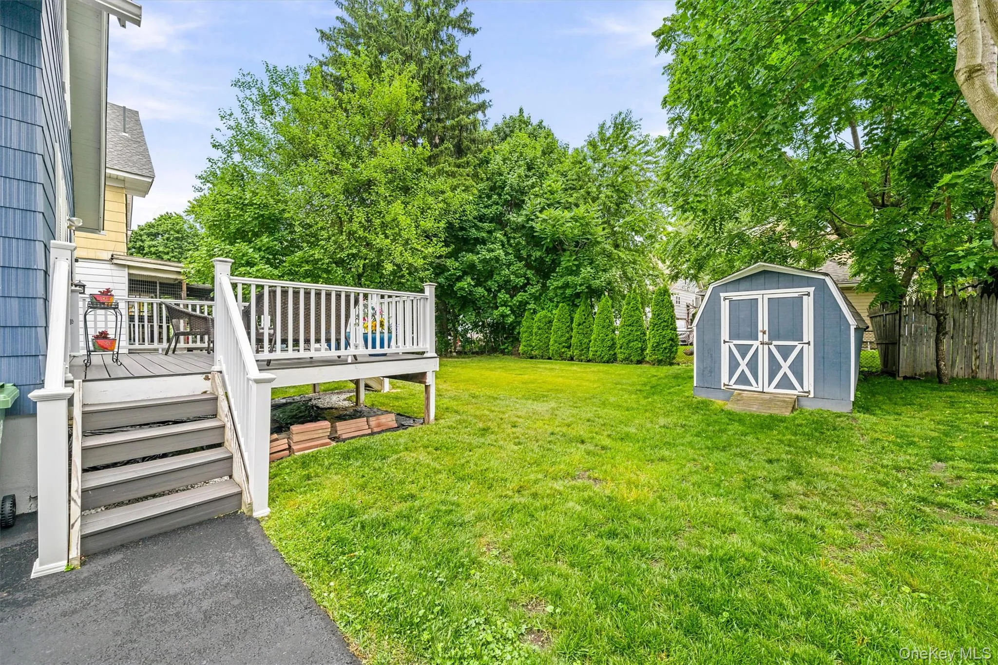 Steps to yard & shed Steps to yard & shed