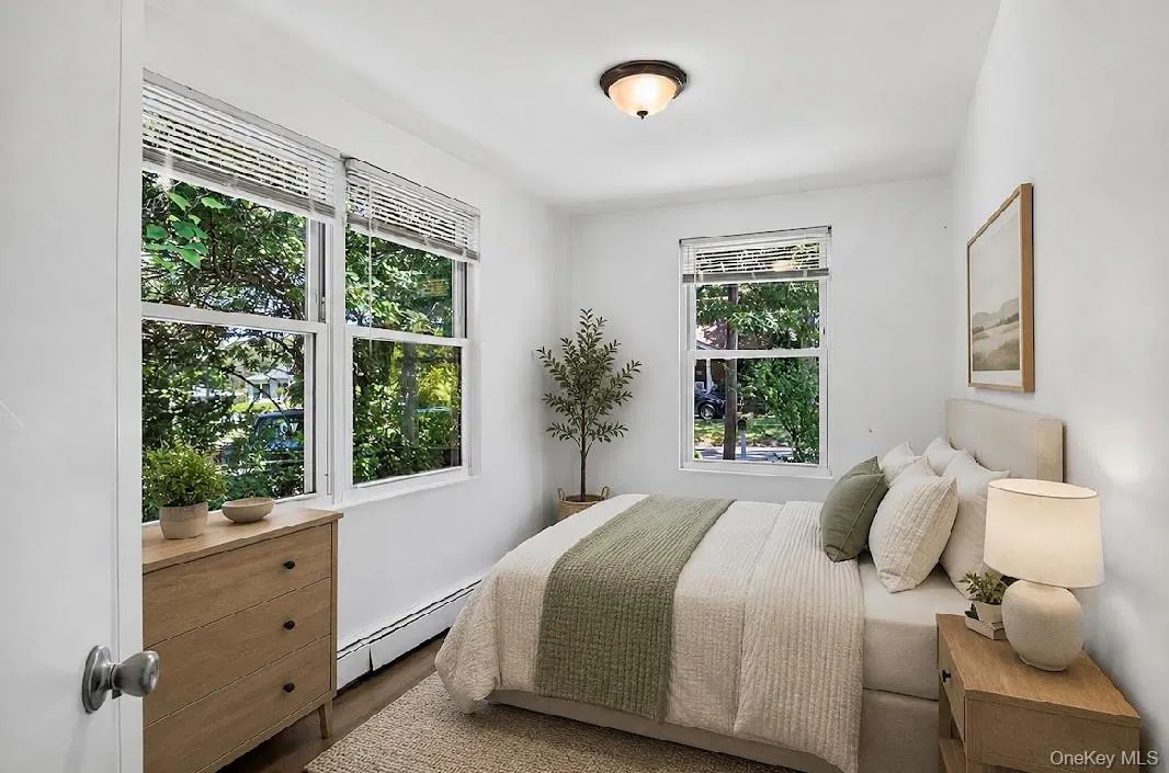 Second bedroom, virtually staged. Second bedroom, virtually staged.