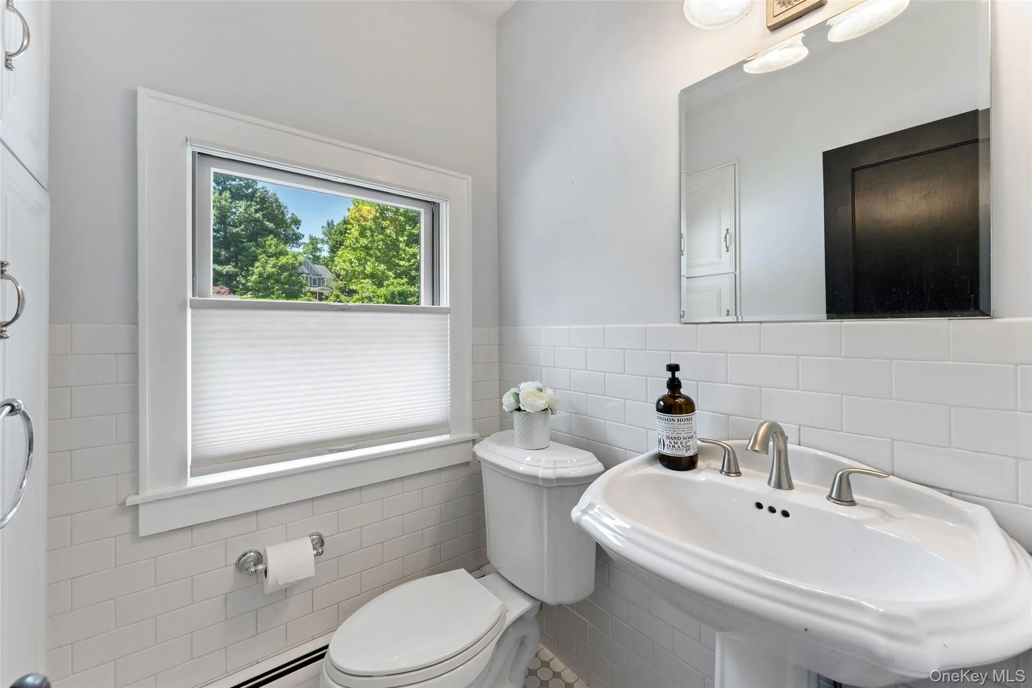 Powder room off butler's pantry. Powder room off butler's pantry.