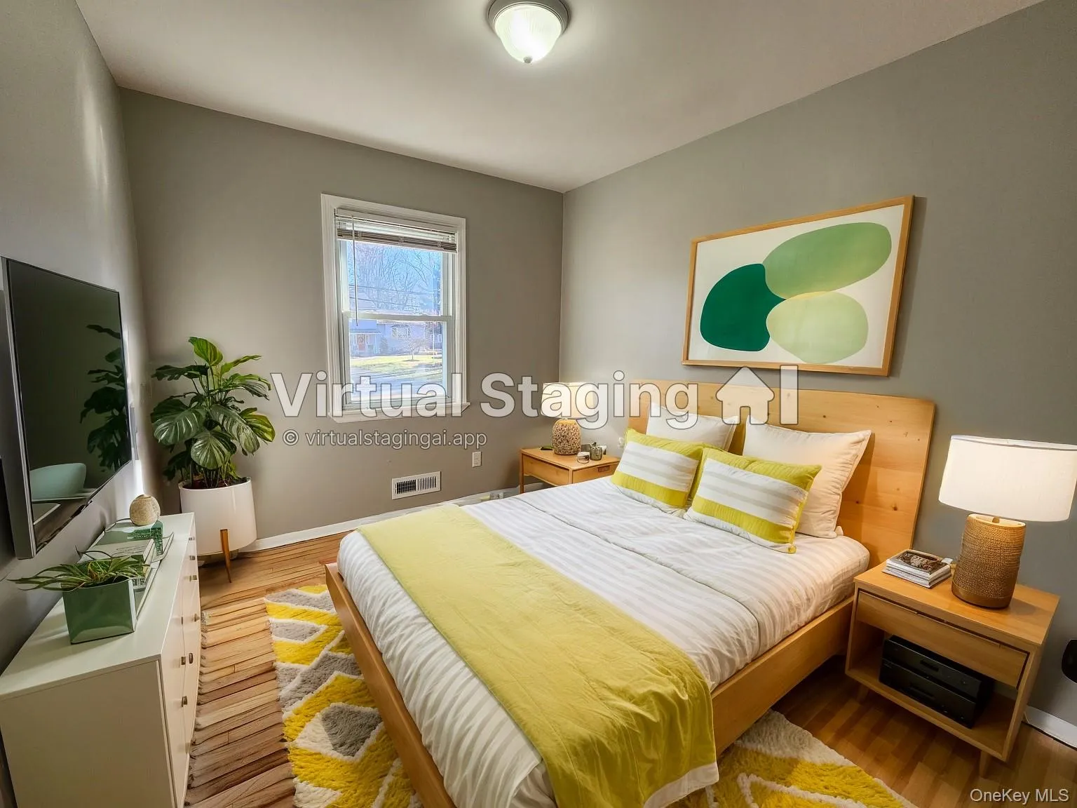 Bedroom - virtually staged Bedroom - virtually staged