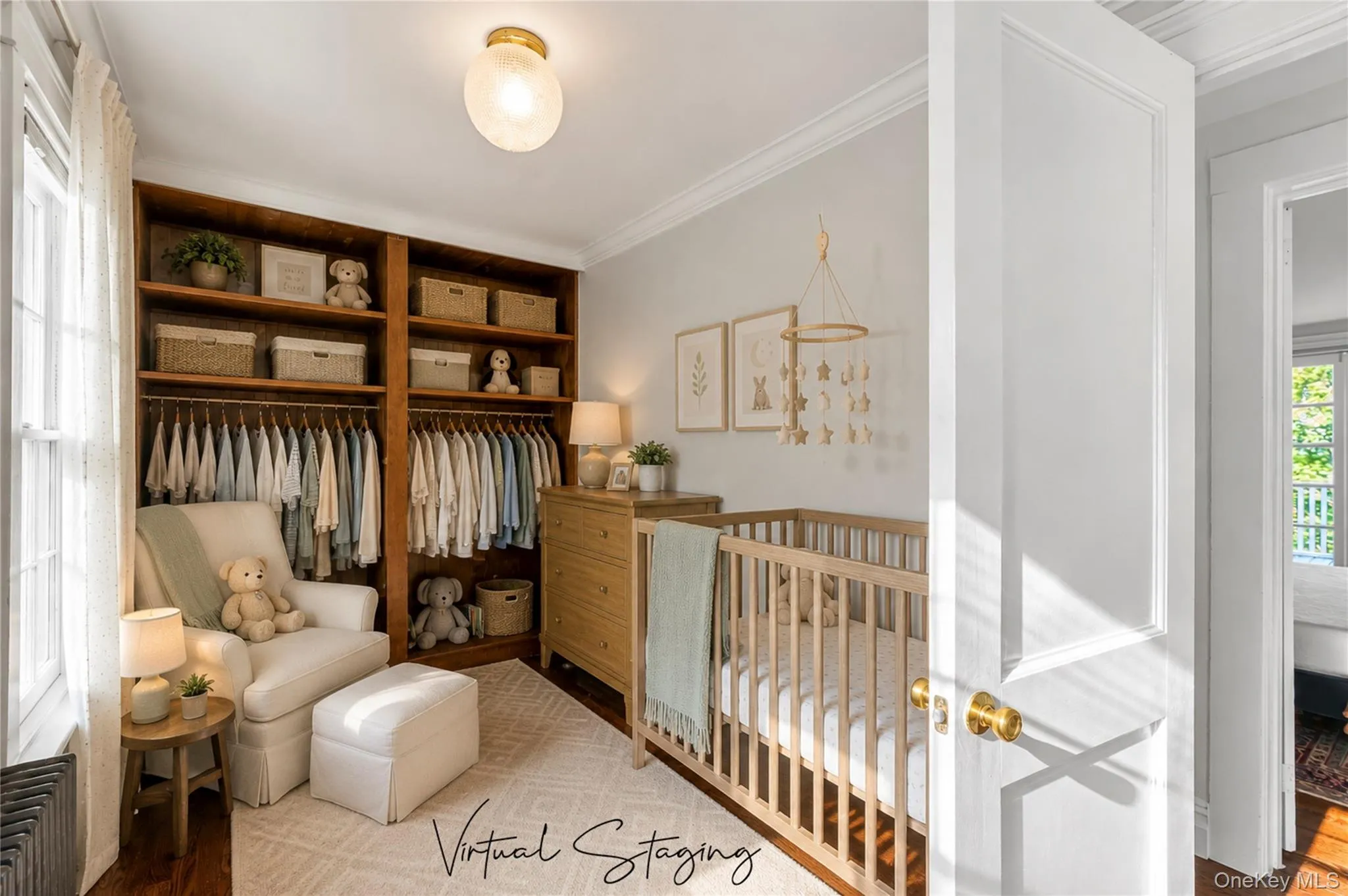 Virtually staged as nursery Virtually staged as nursery