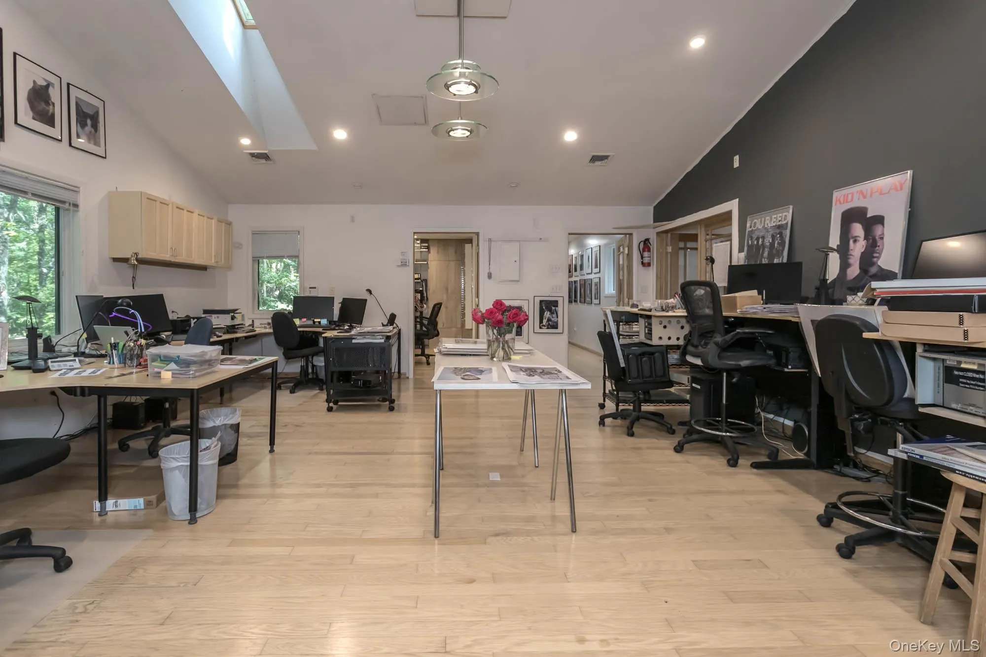 With view of secondary office that is plumbed for a bathroom With view of secondary office that is plumbed for a bathroom