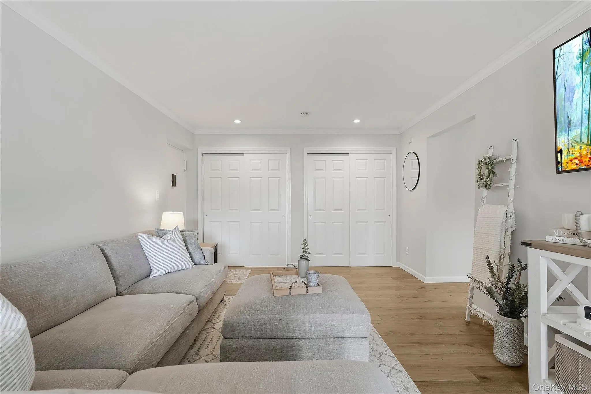 Great closet space even in the living room. Great closet space even in the living room.