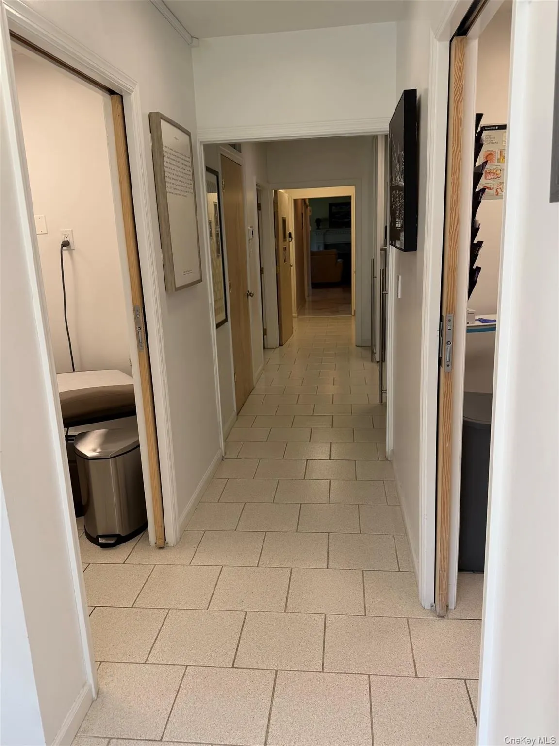 Hallway leading to exam rooms. Hallway leading to exam rooms.