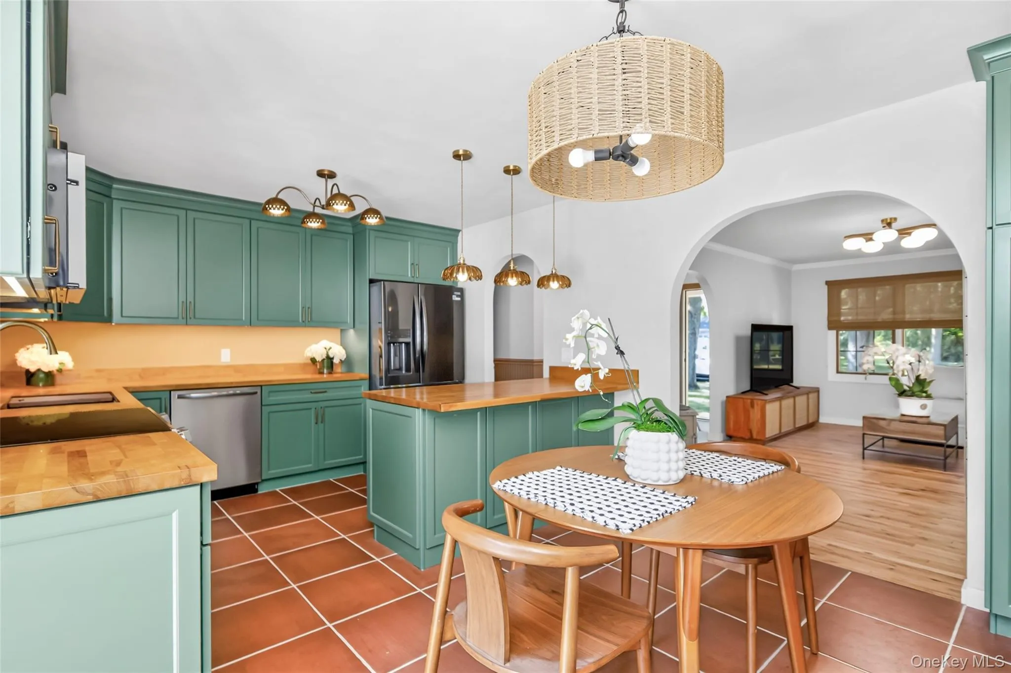 Graceful archways and curated finishes give this kitchen character you can't buy off the shelf. Graceful archways and curated finishes give this kitchen character you can't buy off the shelf.