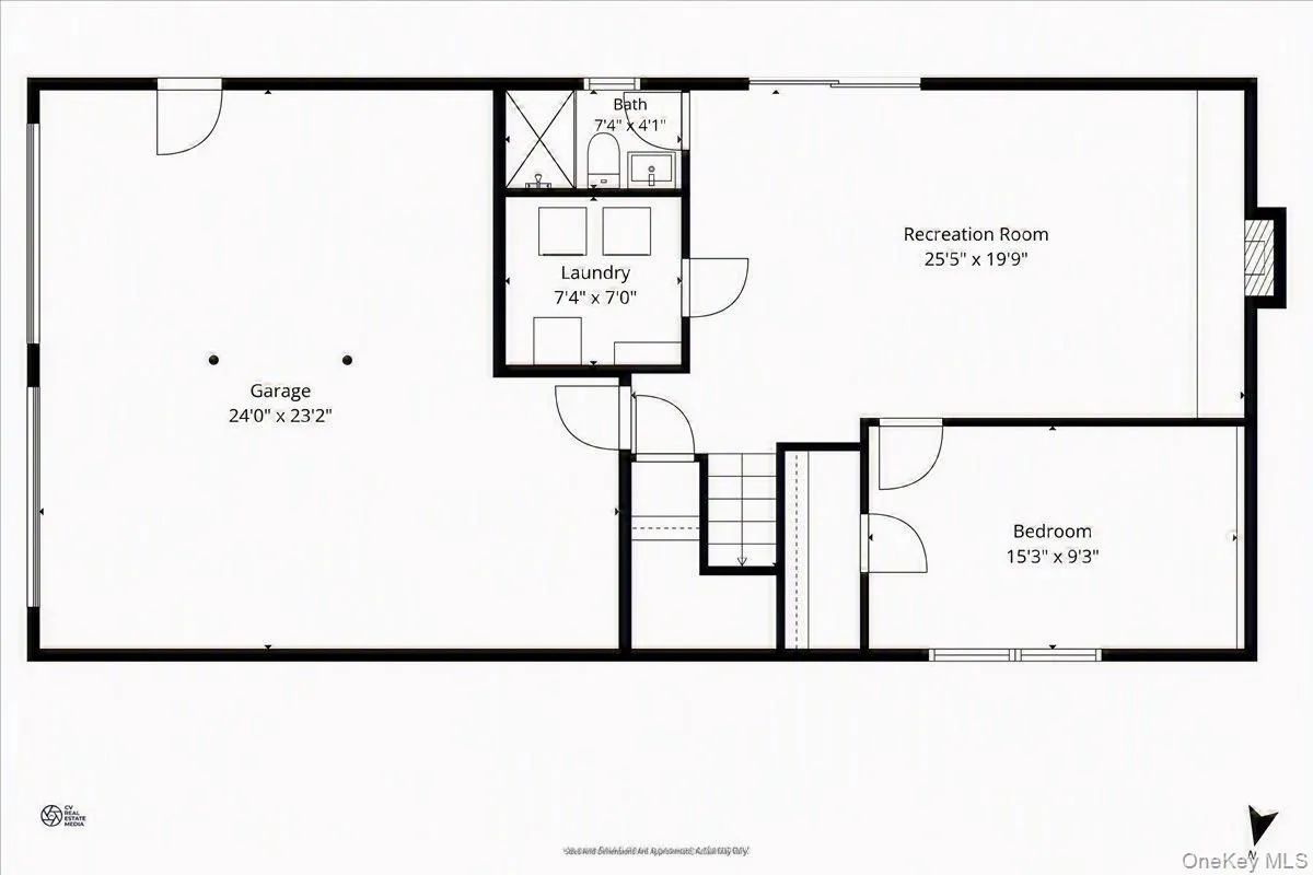 Lower level floor plan. Lower level floor plan.