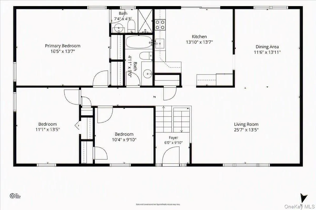 Main level floor plan. Main level floor plan.