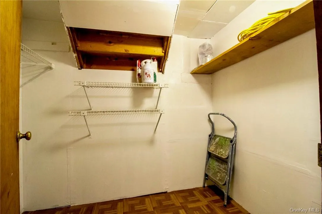 Basement storage closet Basement storage closet