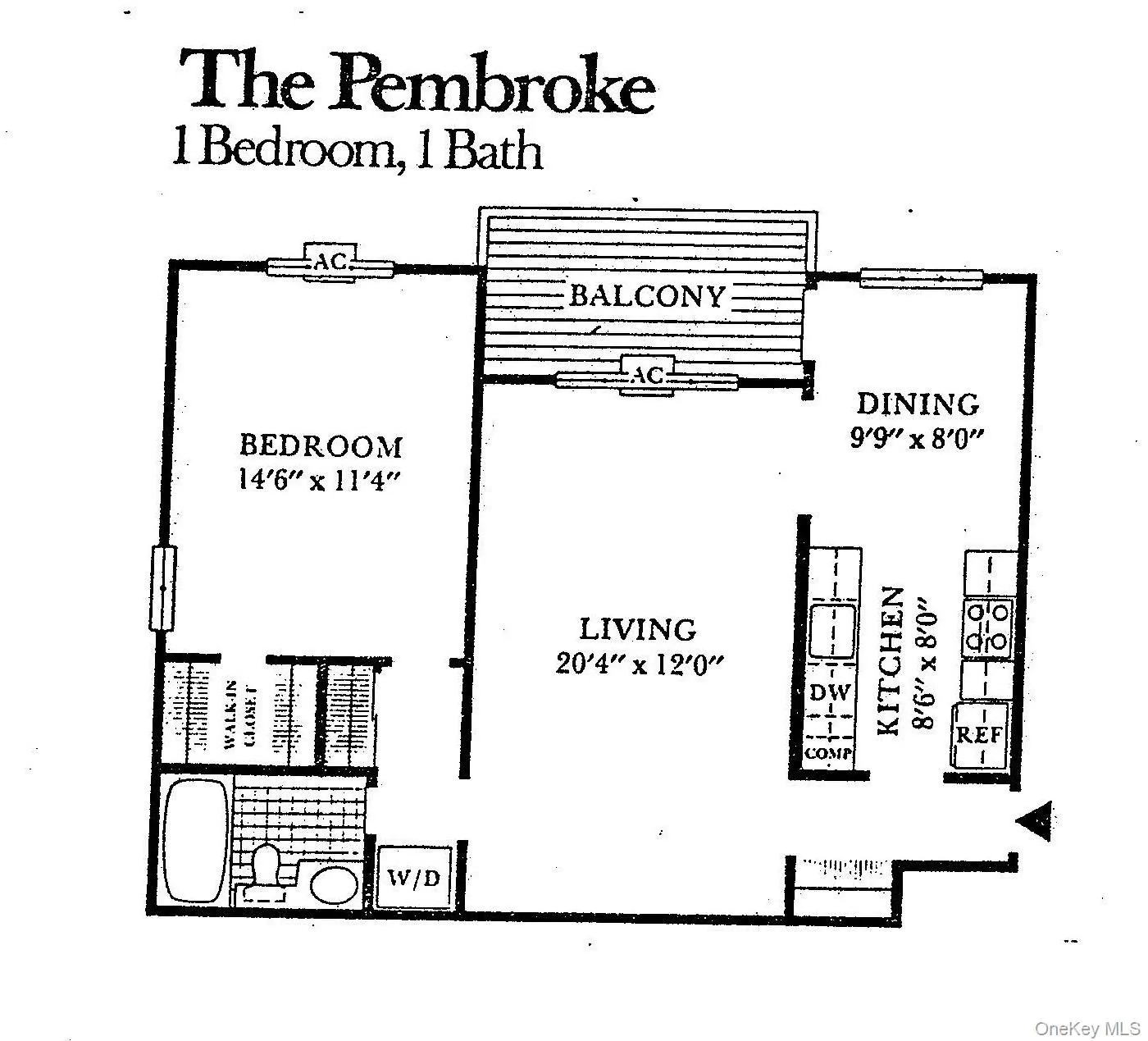" Pembroke " Garden Model .. 760 Square Feet. " Pembroke " Garden Model .. 760 Square Feet.