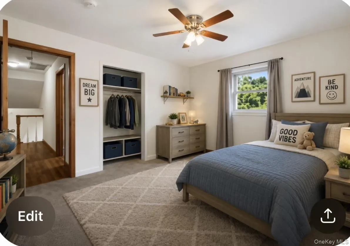 Virtual staging of primary bedroom Virtual staging of primary bedroom