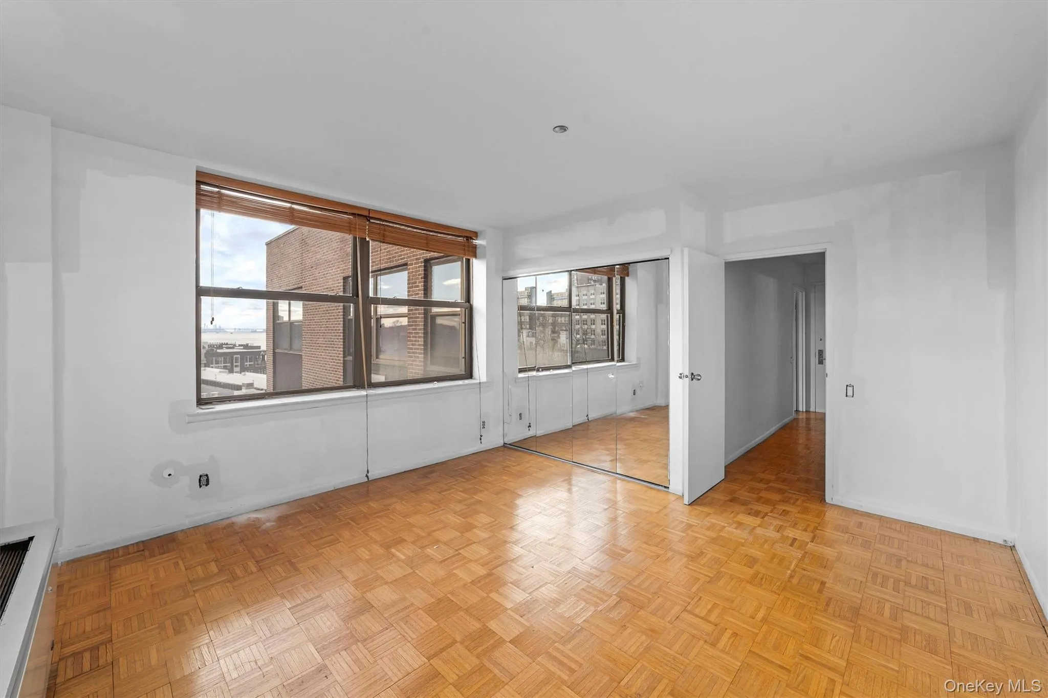Double walls of windows in primary bedroom. Large closet. Double walls of windows in primary bedroom. Large closet.