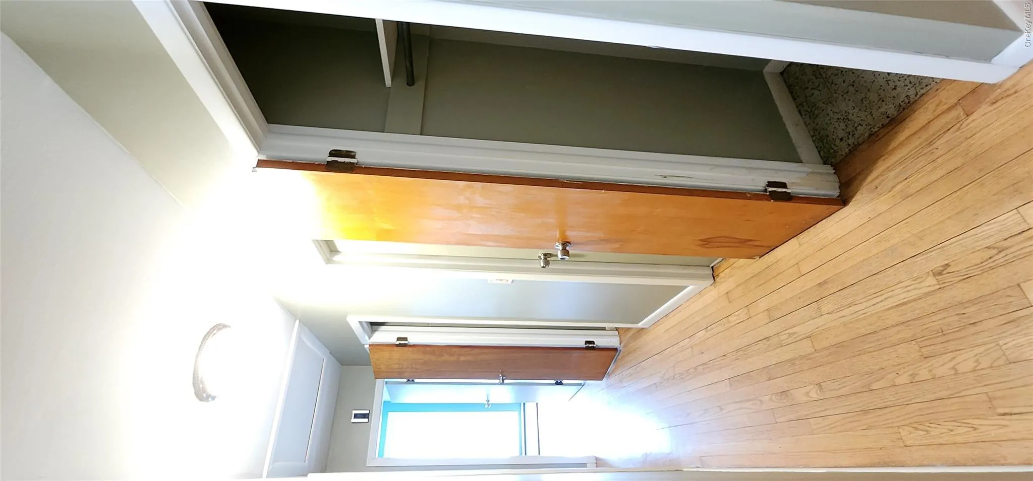 Hallway double closets Hallway double closets