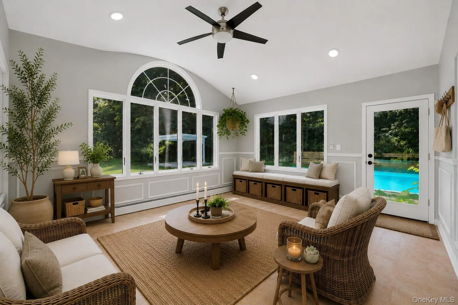 Staged as Sunroom/Mudroom Staged as Sunroom/Mudroom