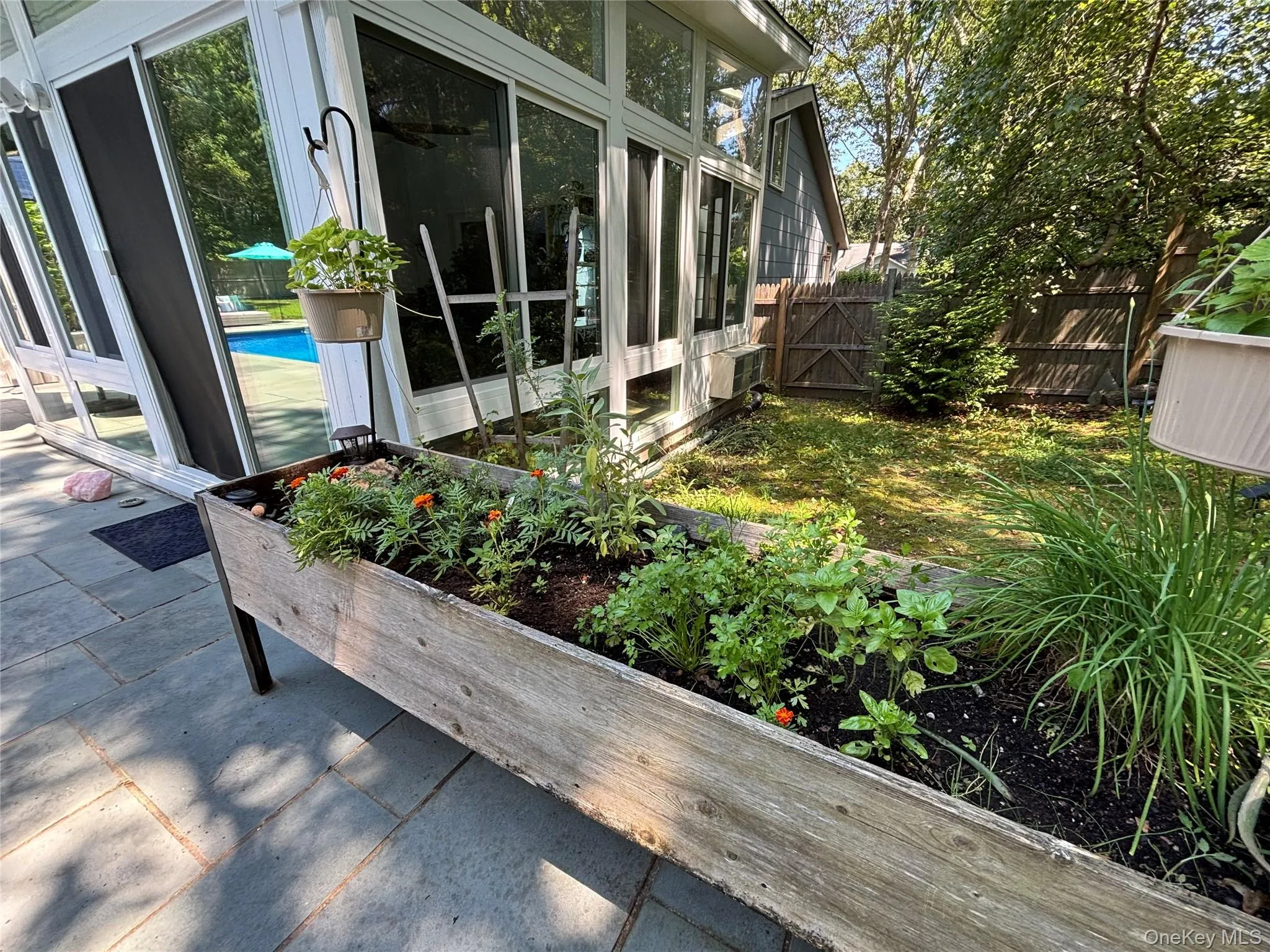 Fresh Herb Garden next to Grill Fresh Herb Garden next to Grill