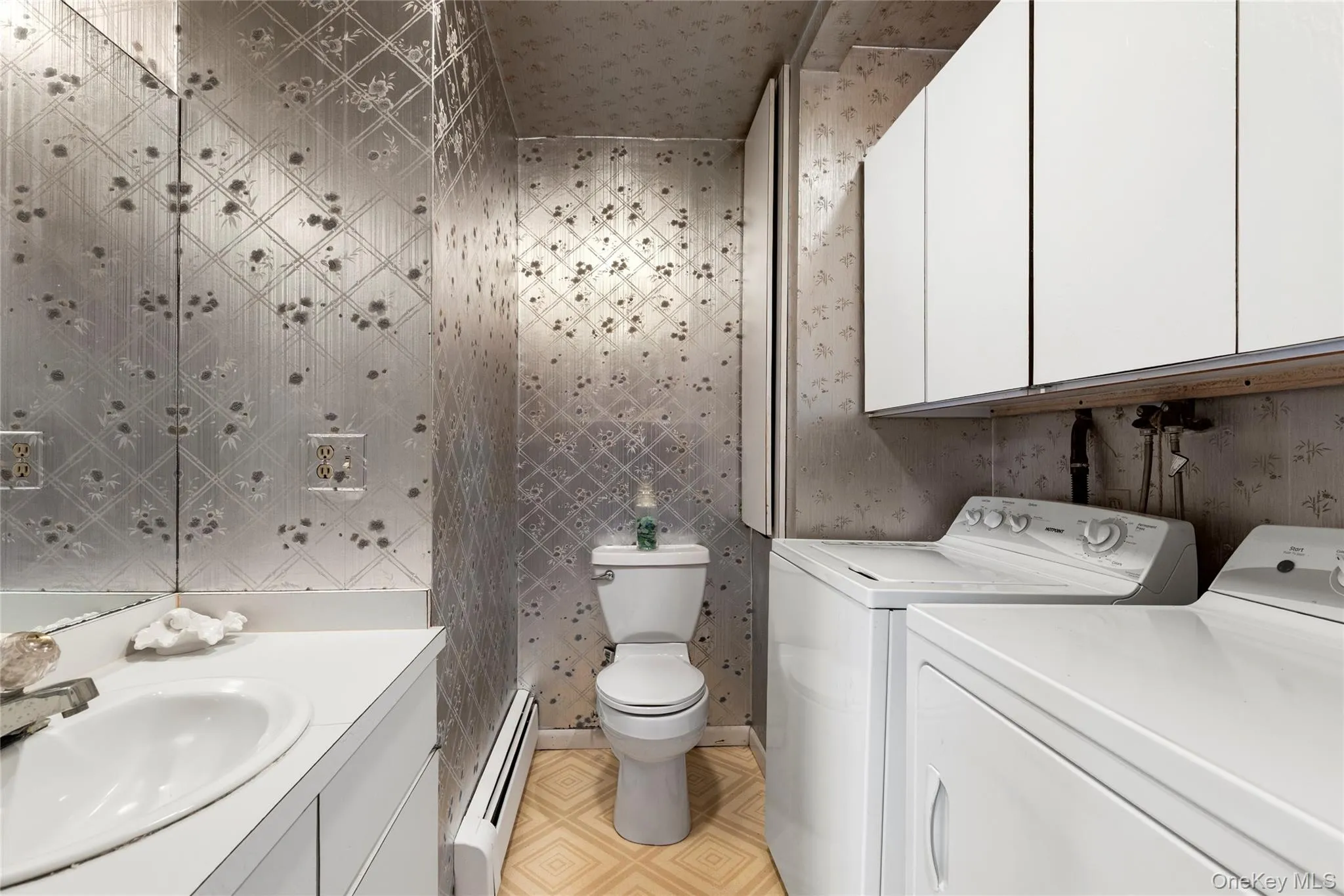 Half bath with laundry Half bath with laundry