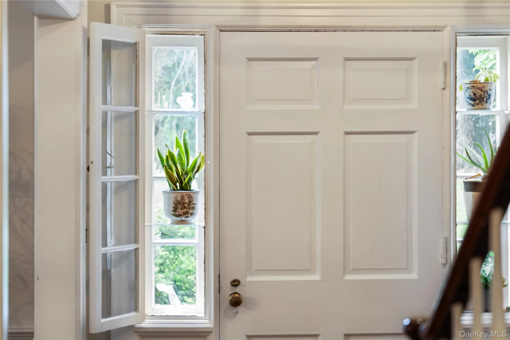Entry hall sidelights Entry hall sidelights