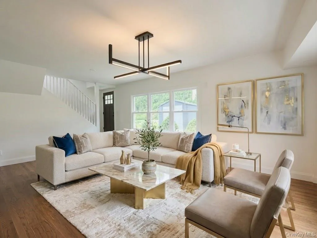 Virtually staged living room Virtually staged living room